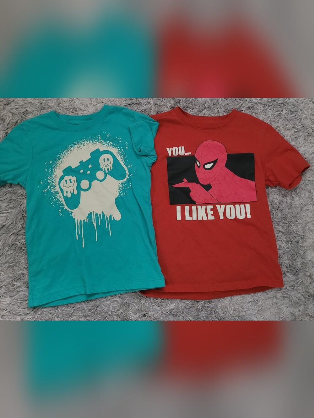 Marvel Kids Short-Sleeve Tees in Teal & Red
